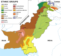 Pakistan Ethnic Map (1973)